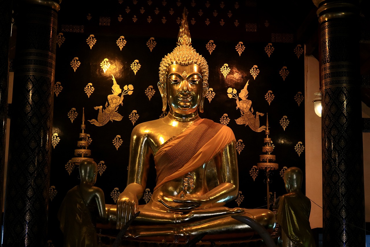 buddha statue meditation buddhism free photo
