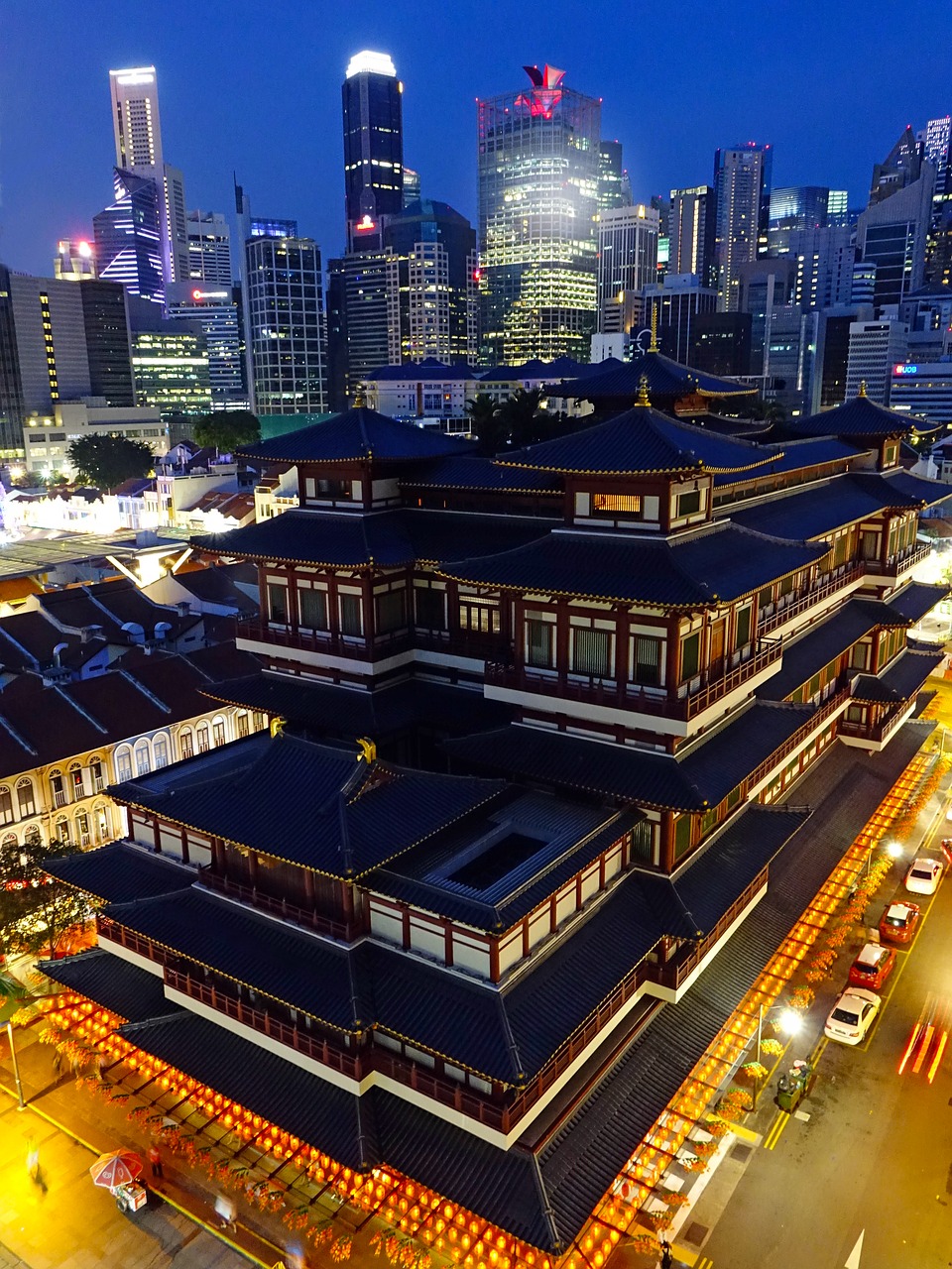 buddha tooth relic temple singapore chinatown free photo