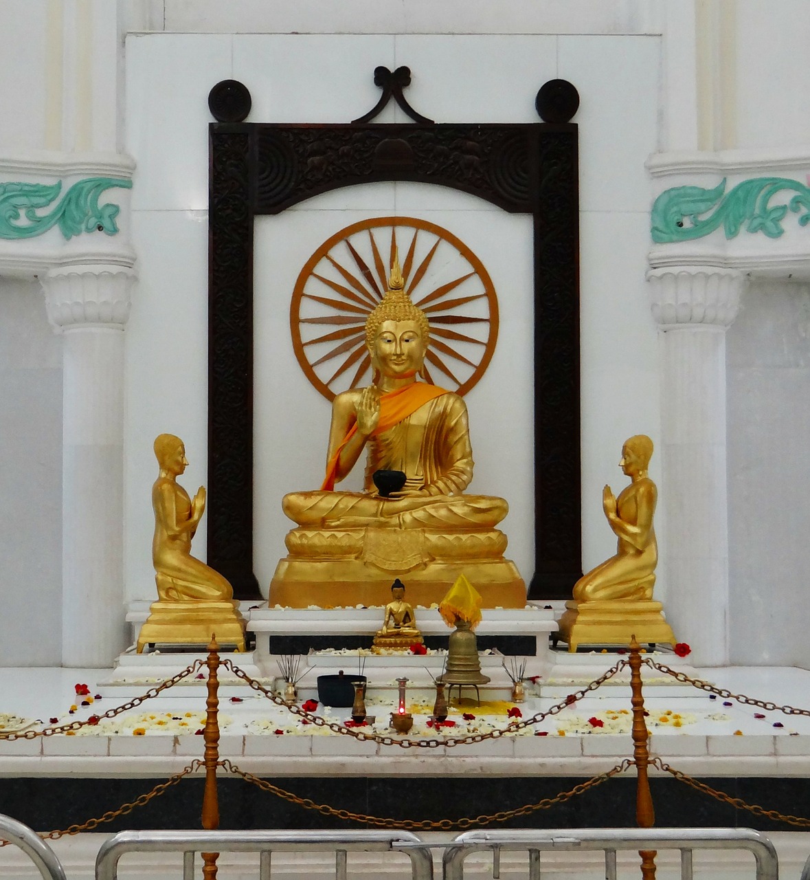 buddha vihar gulbarga buddha statue free photo
