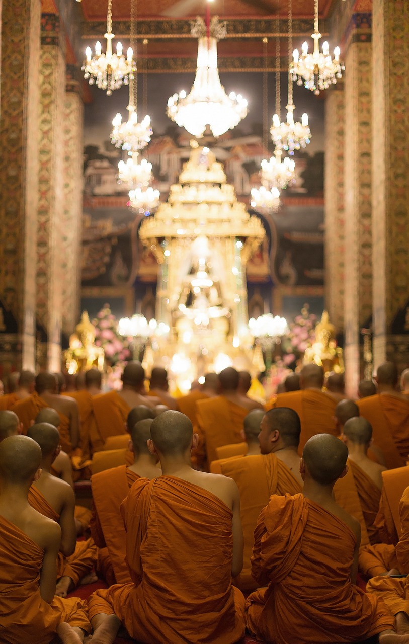 buddhism temple monks free photo