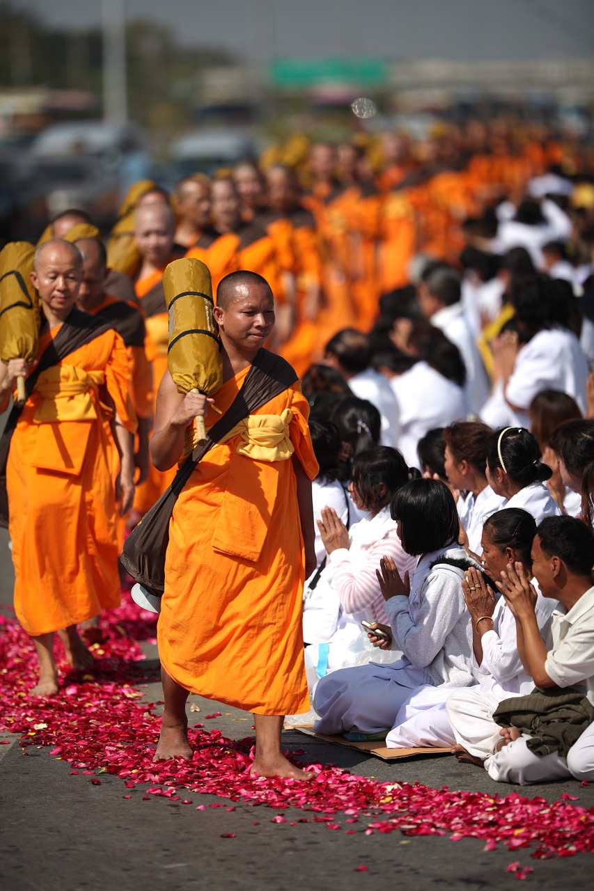 buddhism monks robes free photo