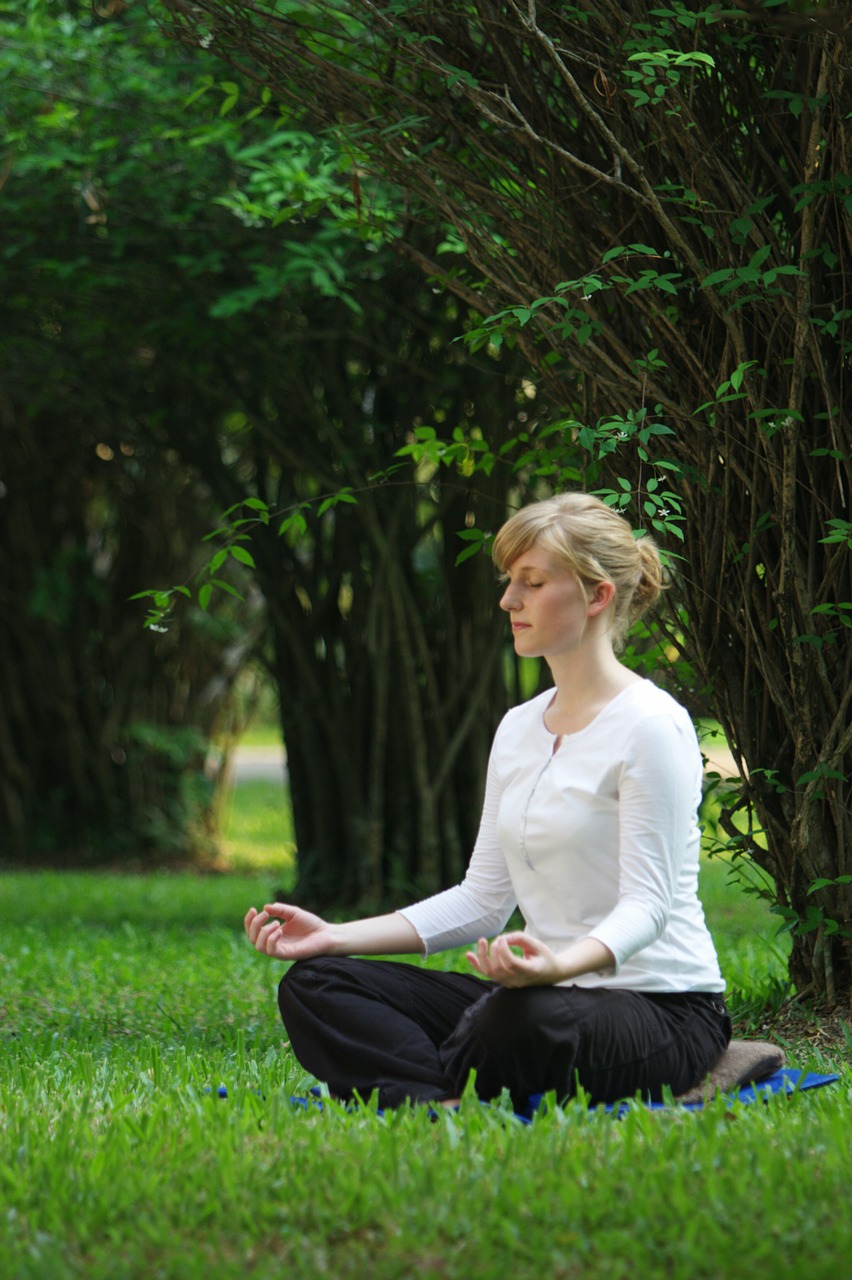 buddhist meditation woman free photo