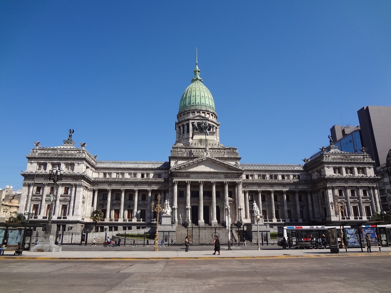 buenos aires argentine national congress facade free photo