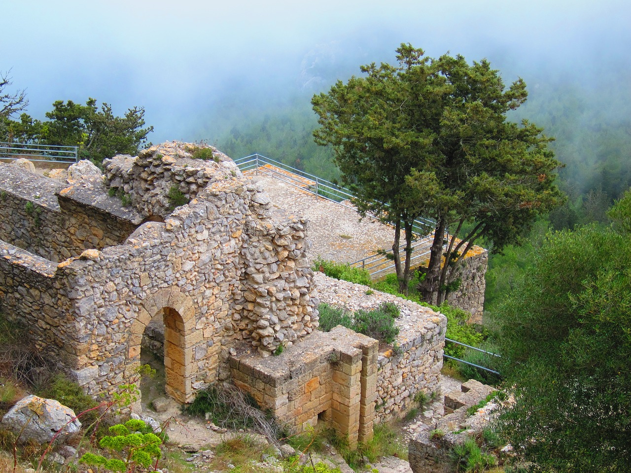 bufavento castle cyprus free photo