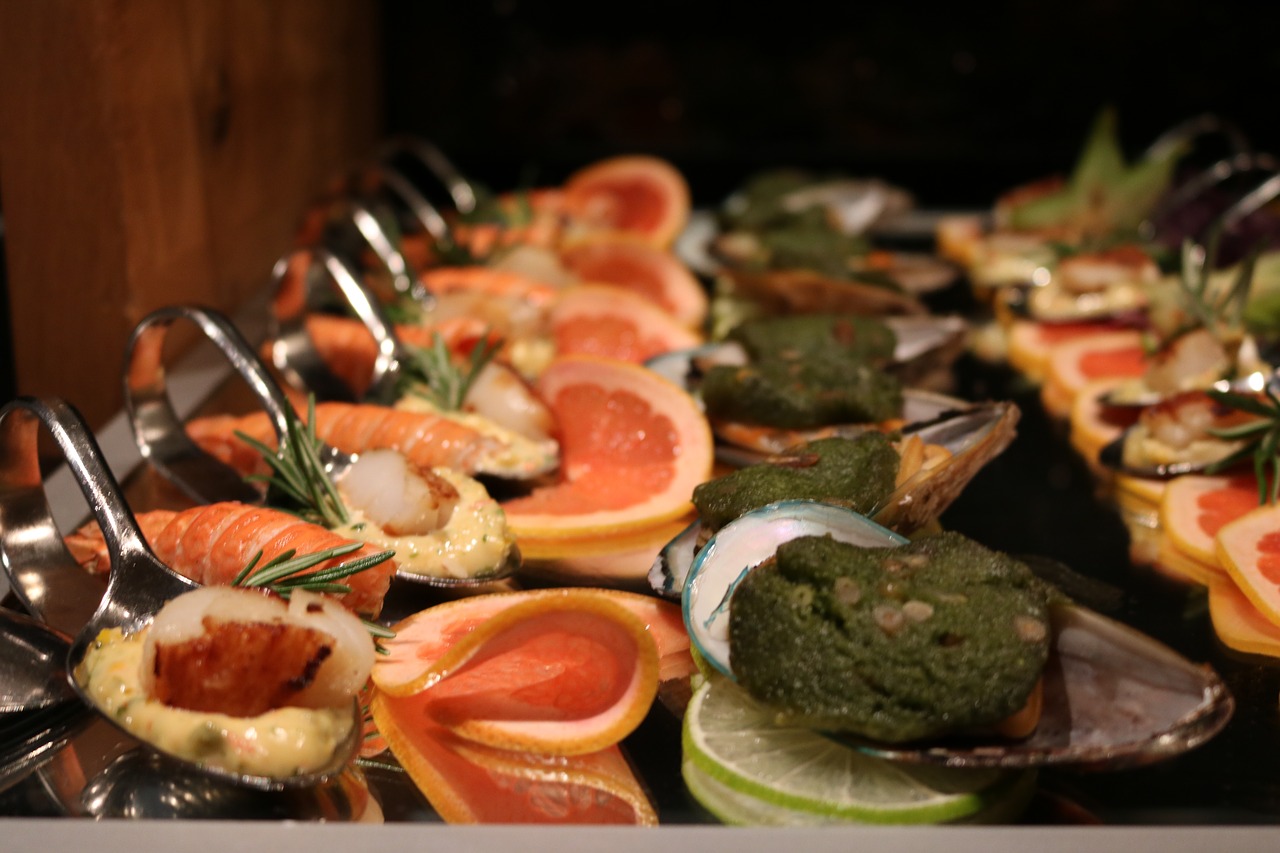 Шведский стол рыбные блюда