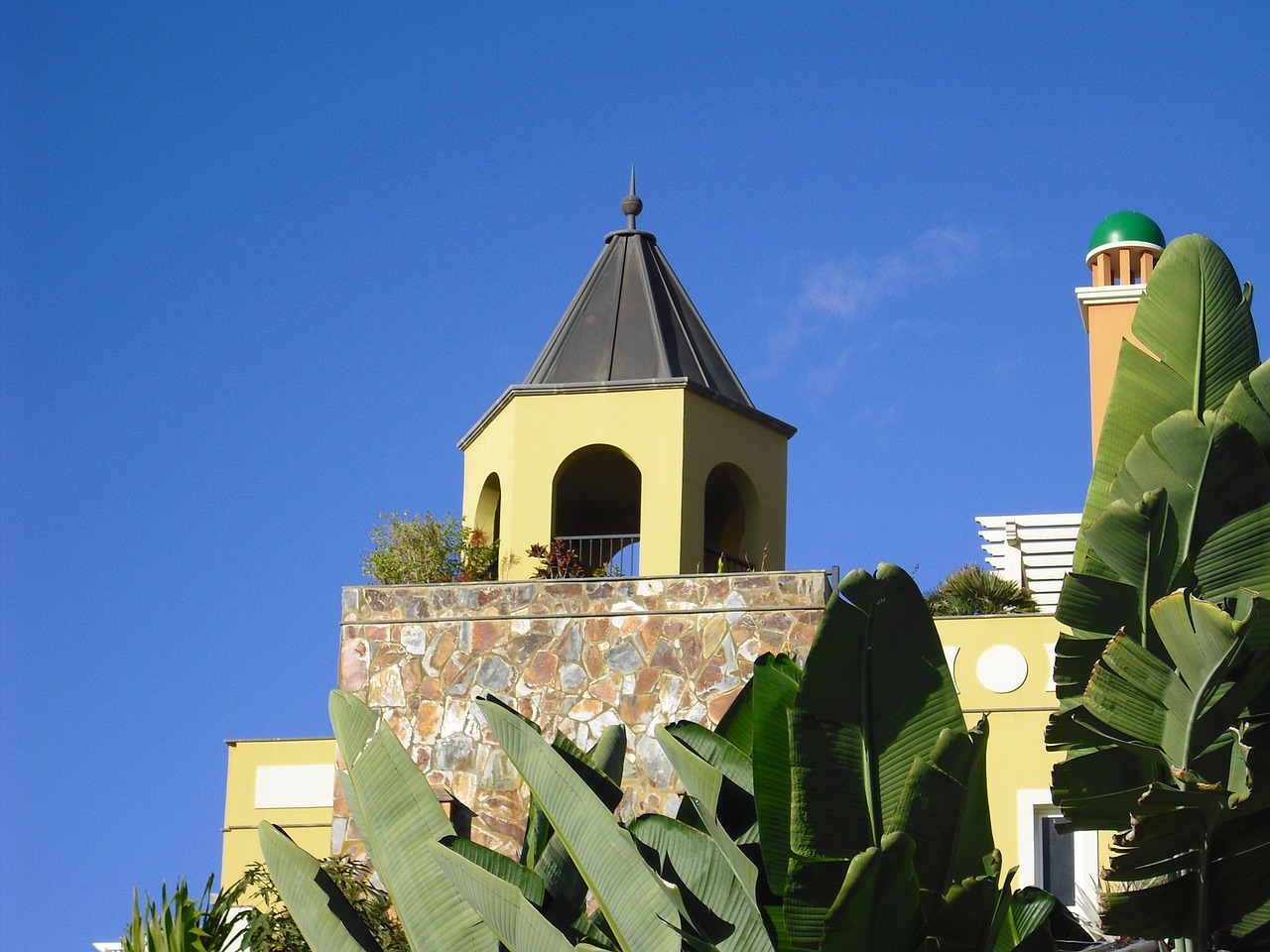 canary islands blue sky architecture free photo