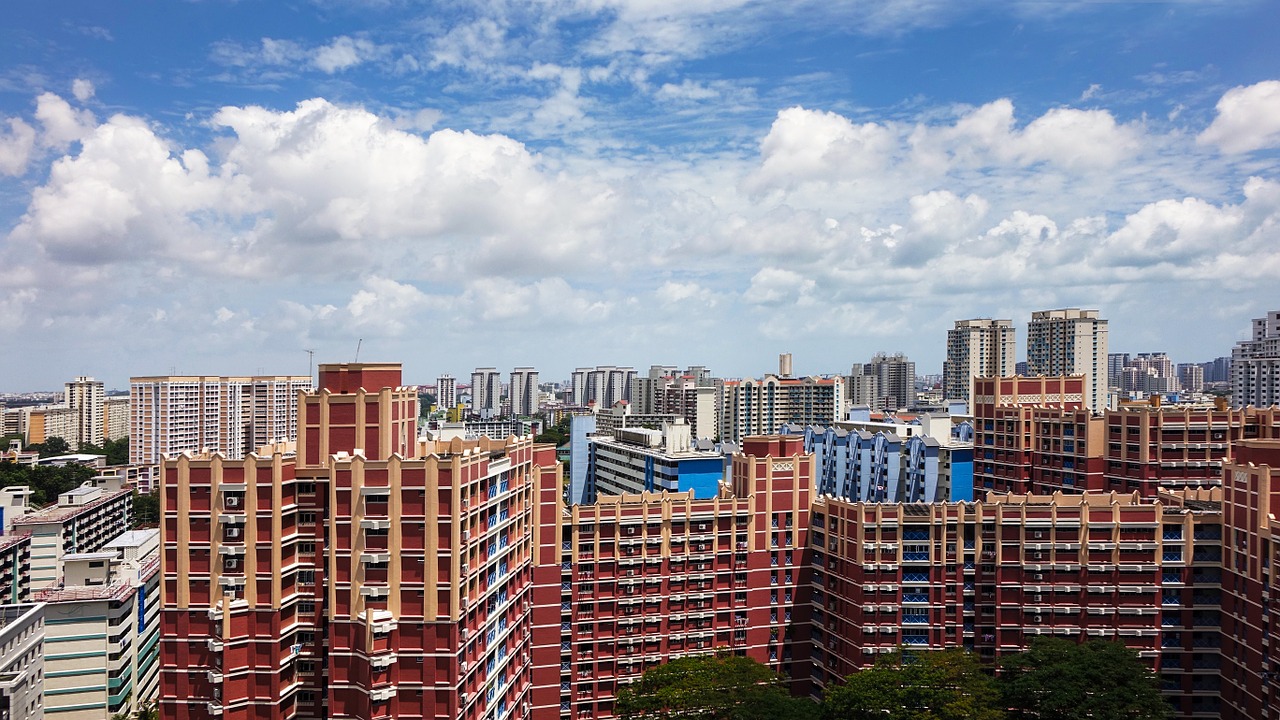 singapore building sky free photo