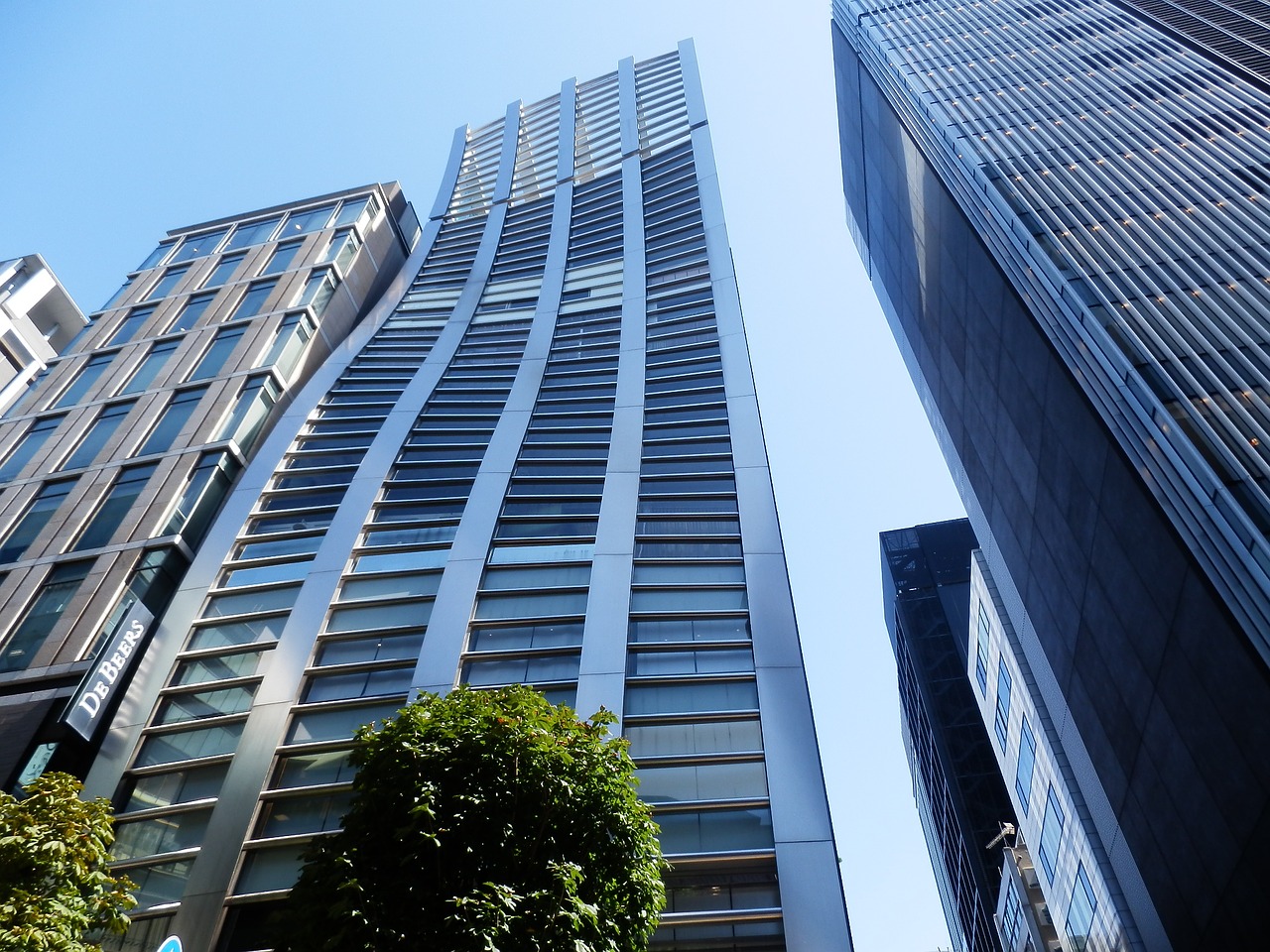 building tokyo ginza free photo