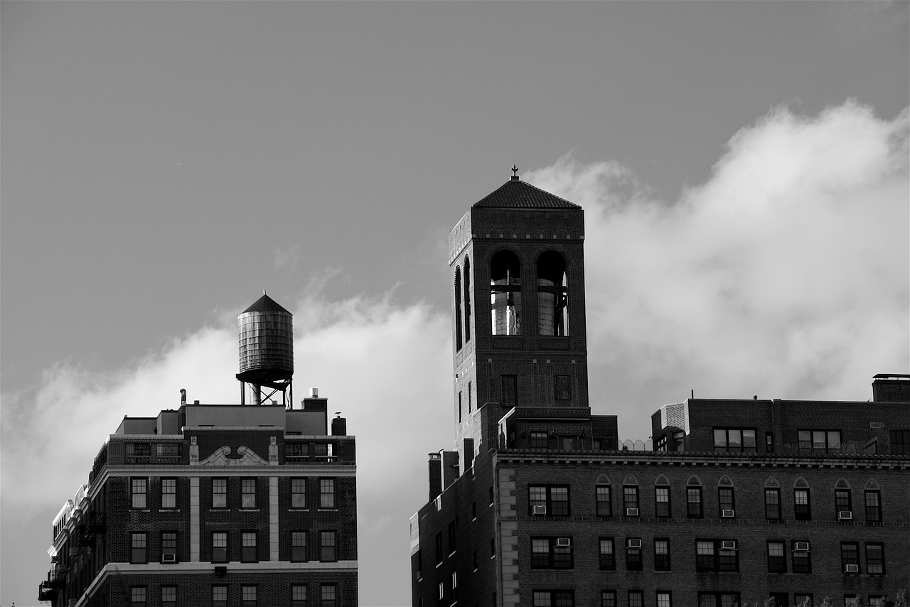 building city water tower free photo