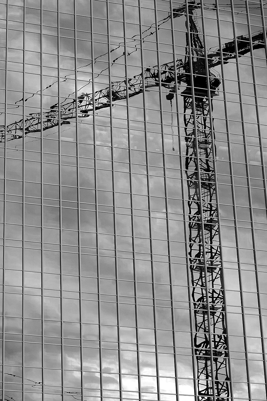 building reflection glass free photo