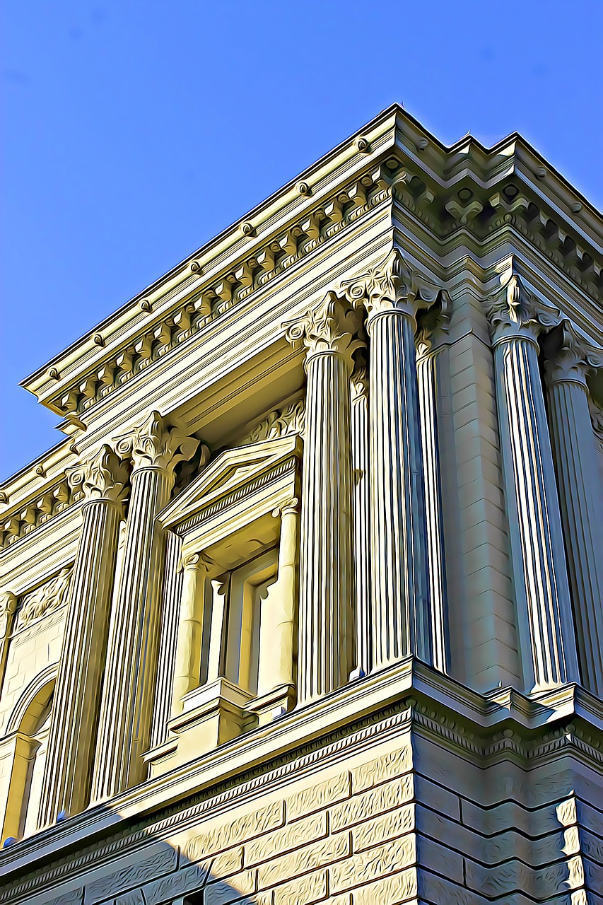 building blue sky architecture free photo