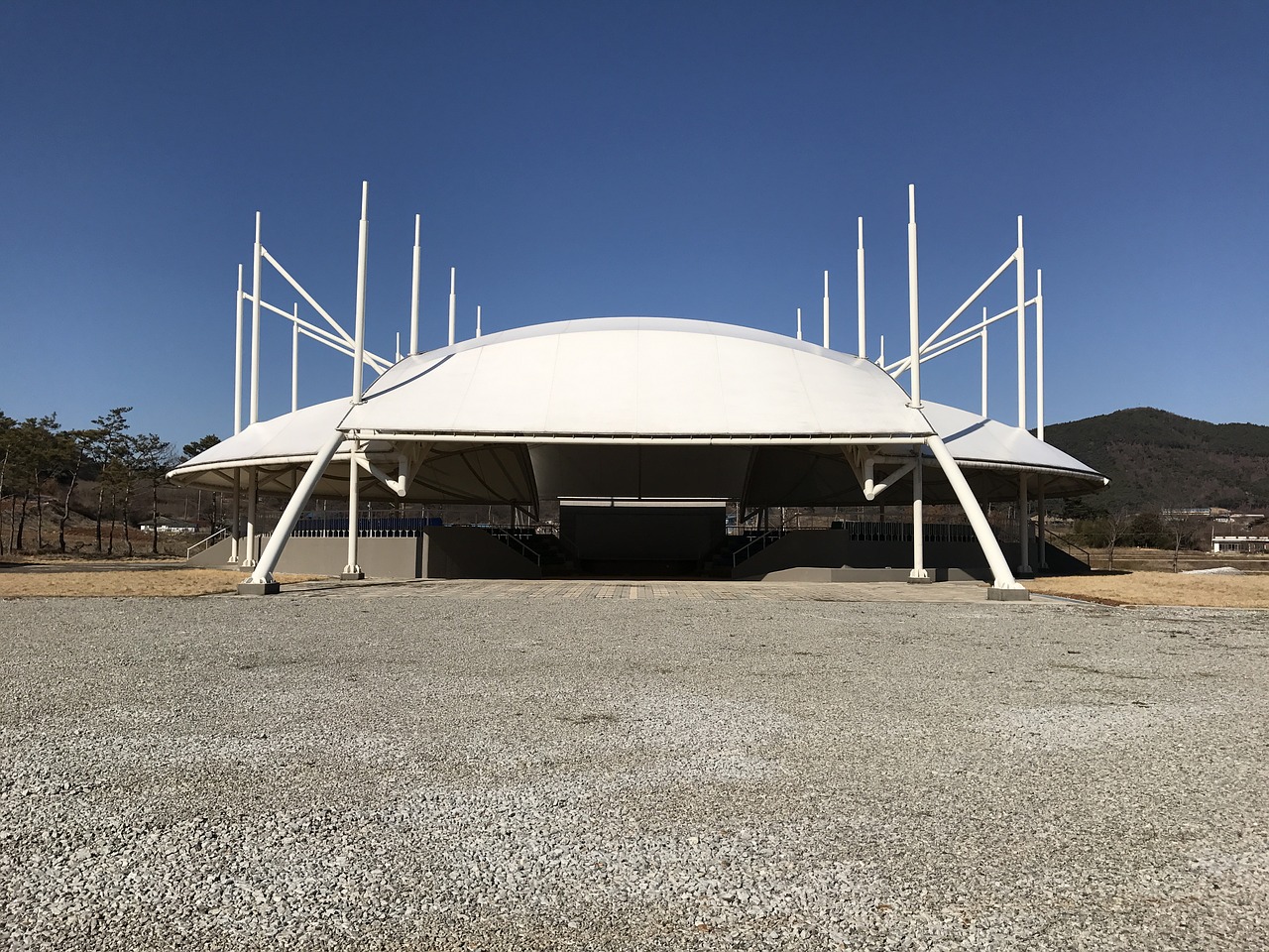 building concert hall formed free photo