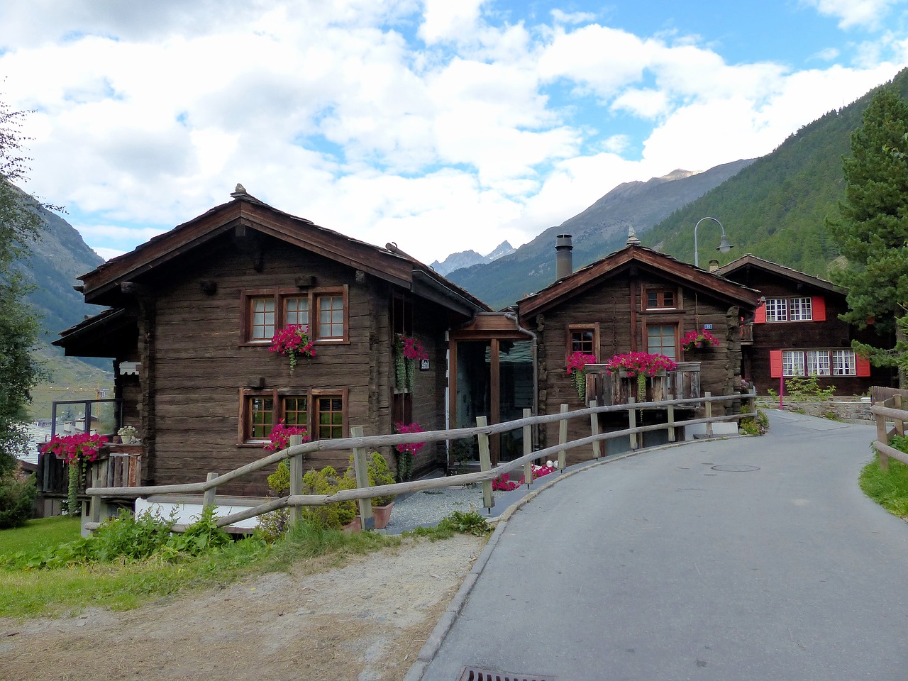 building alpine zermatt free photo