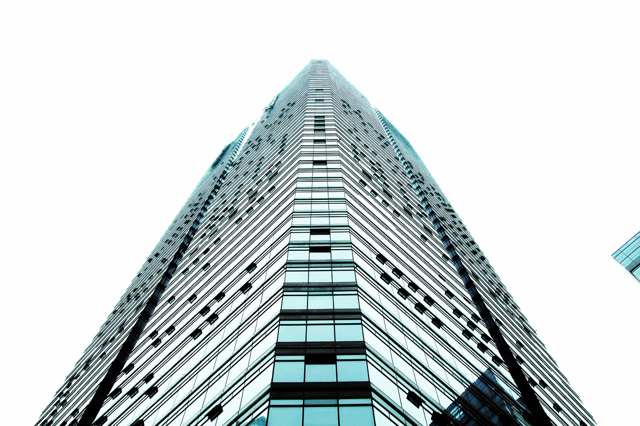 building tall buildings triangle free photo