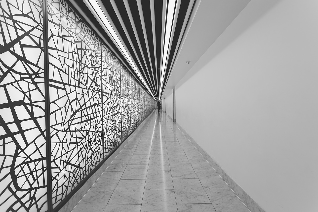 building architecture hallway free photo