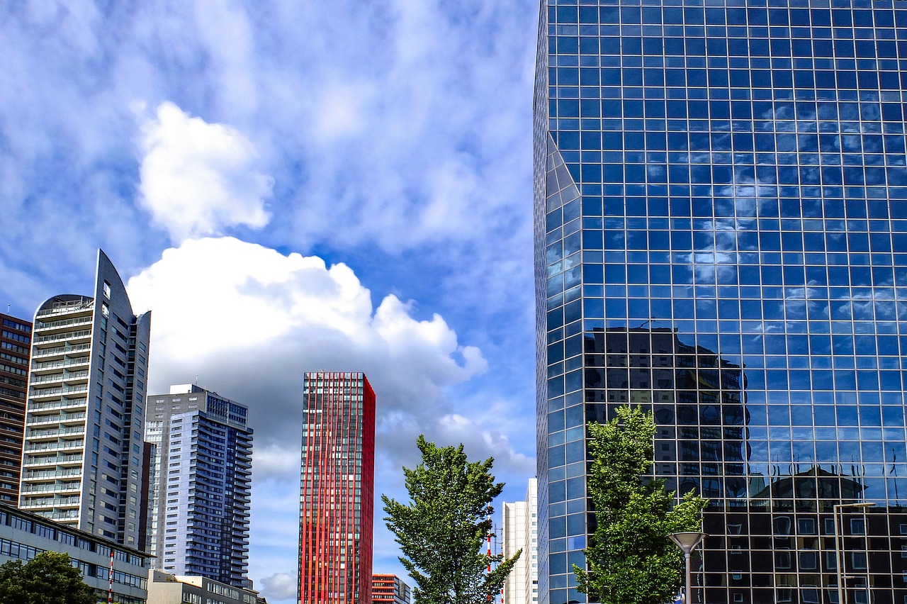 building tower glass free photo