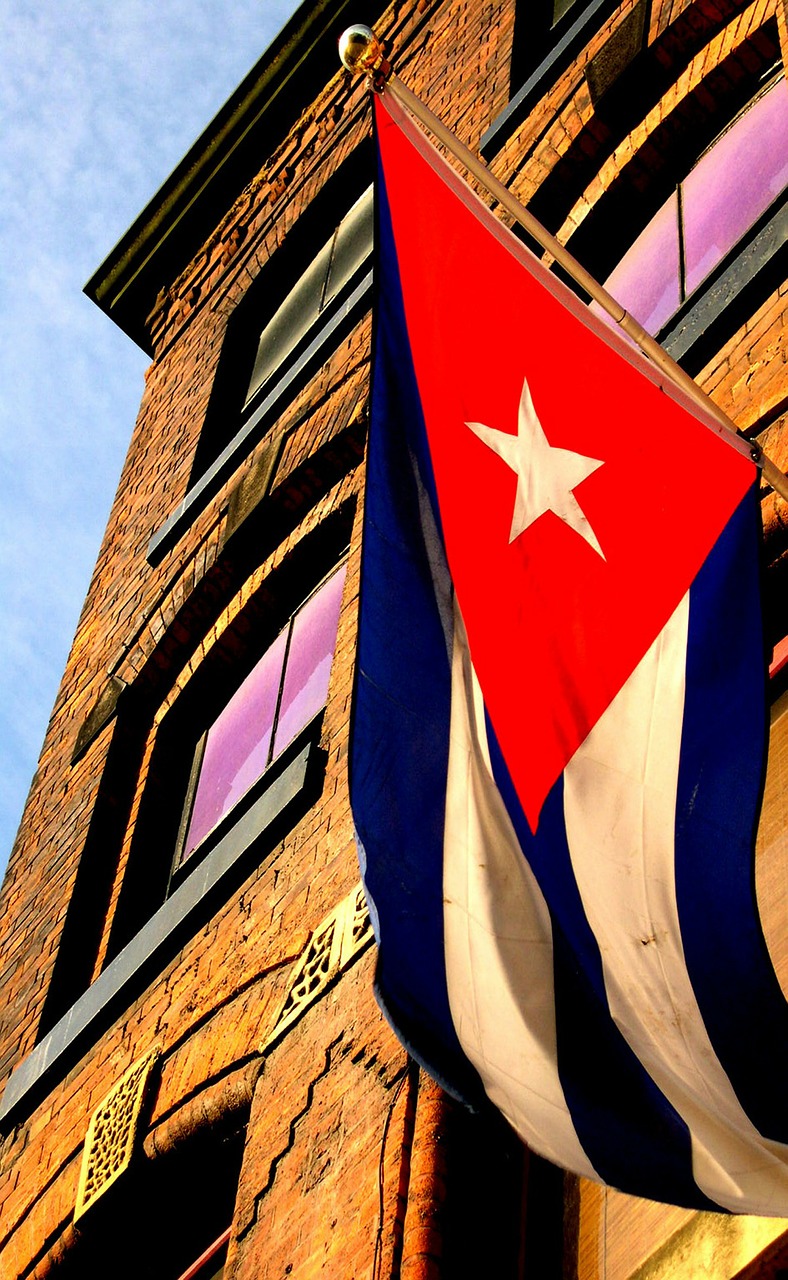 building manchester cuban flag free photo