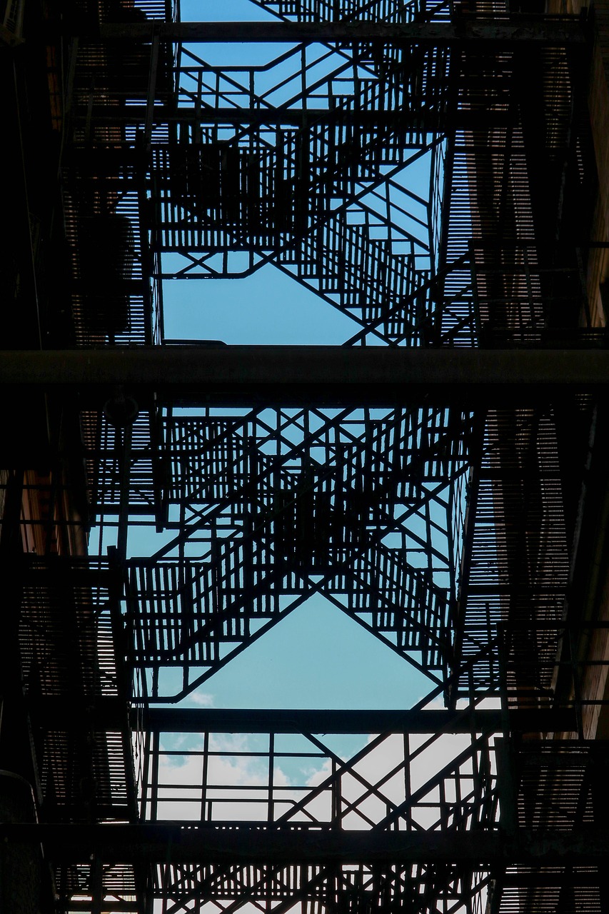 building  fire escape  architecture free photo