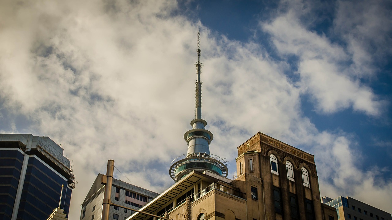 building tower new zealand free photo