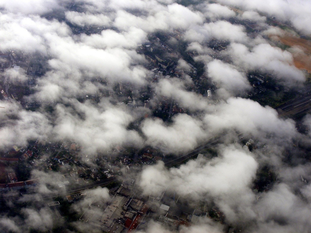 building cloud ground free photo