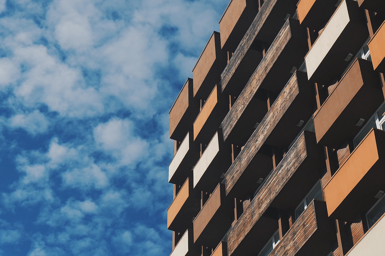 building facade balconies free photo