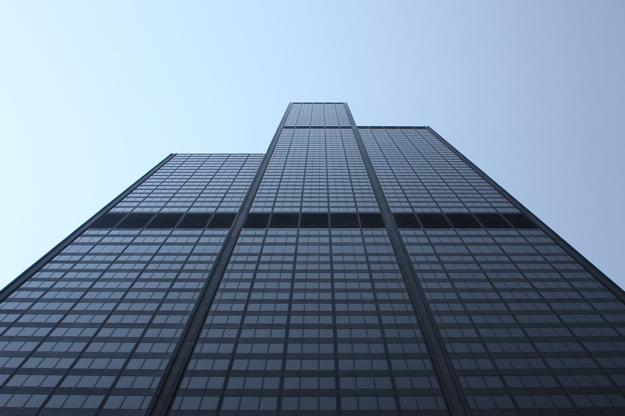 building perspective skyscraper free photo