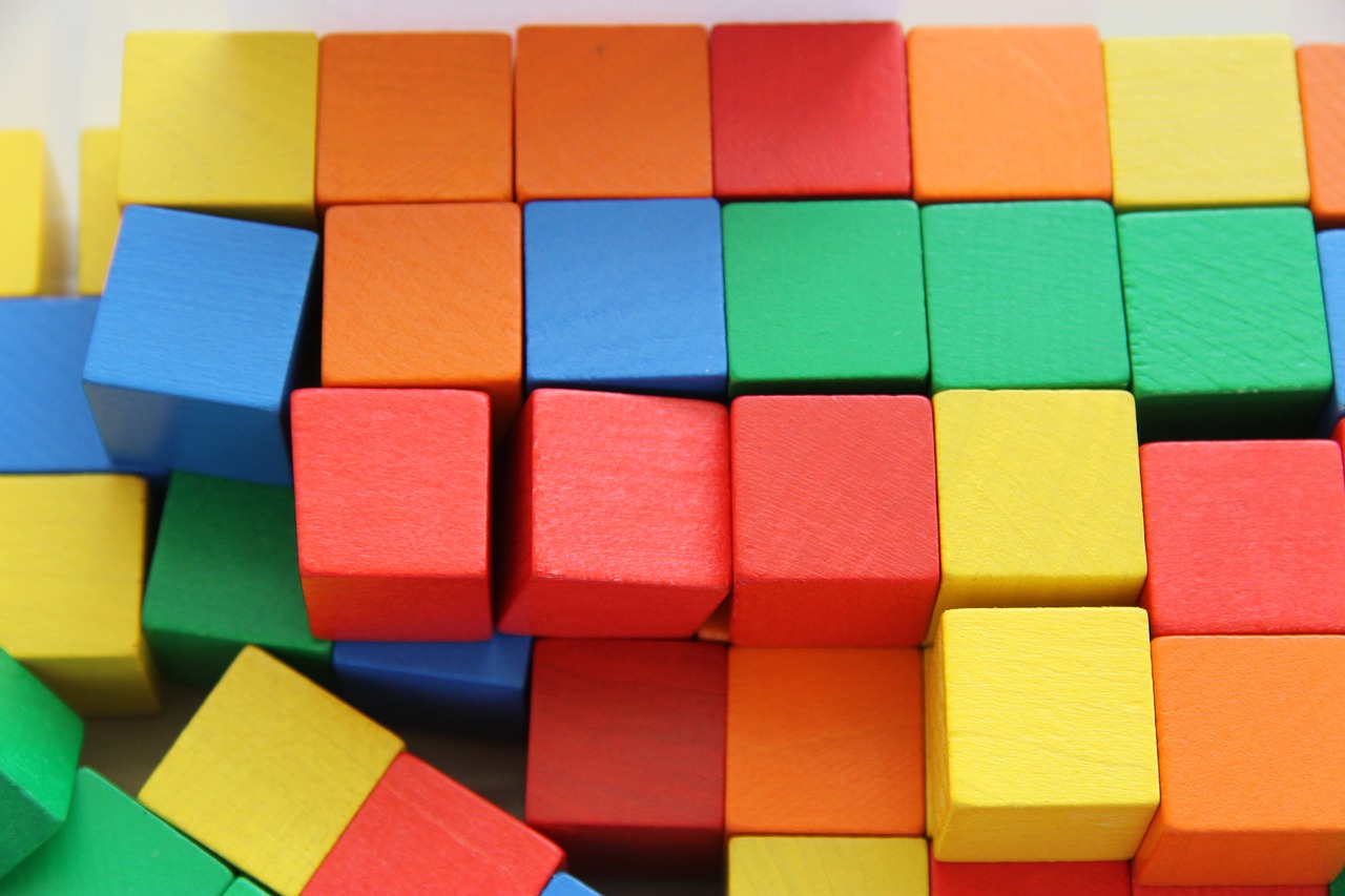 building blocks  block  colorful free photo