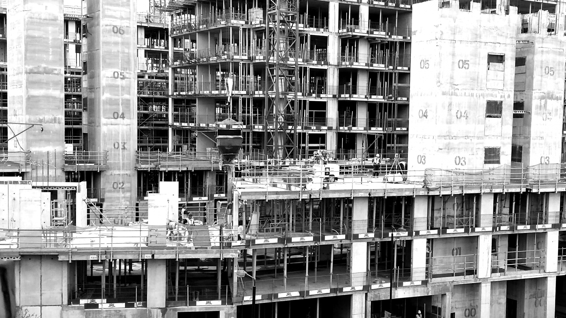building building site scaffolding free photo