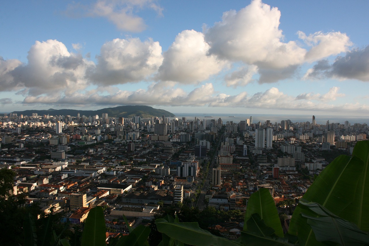 buildings clouds city free photo