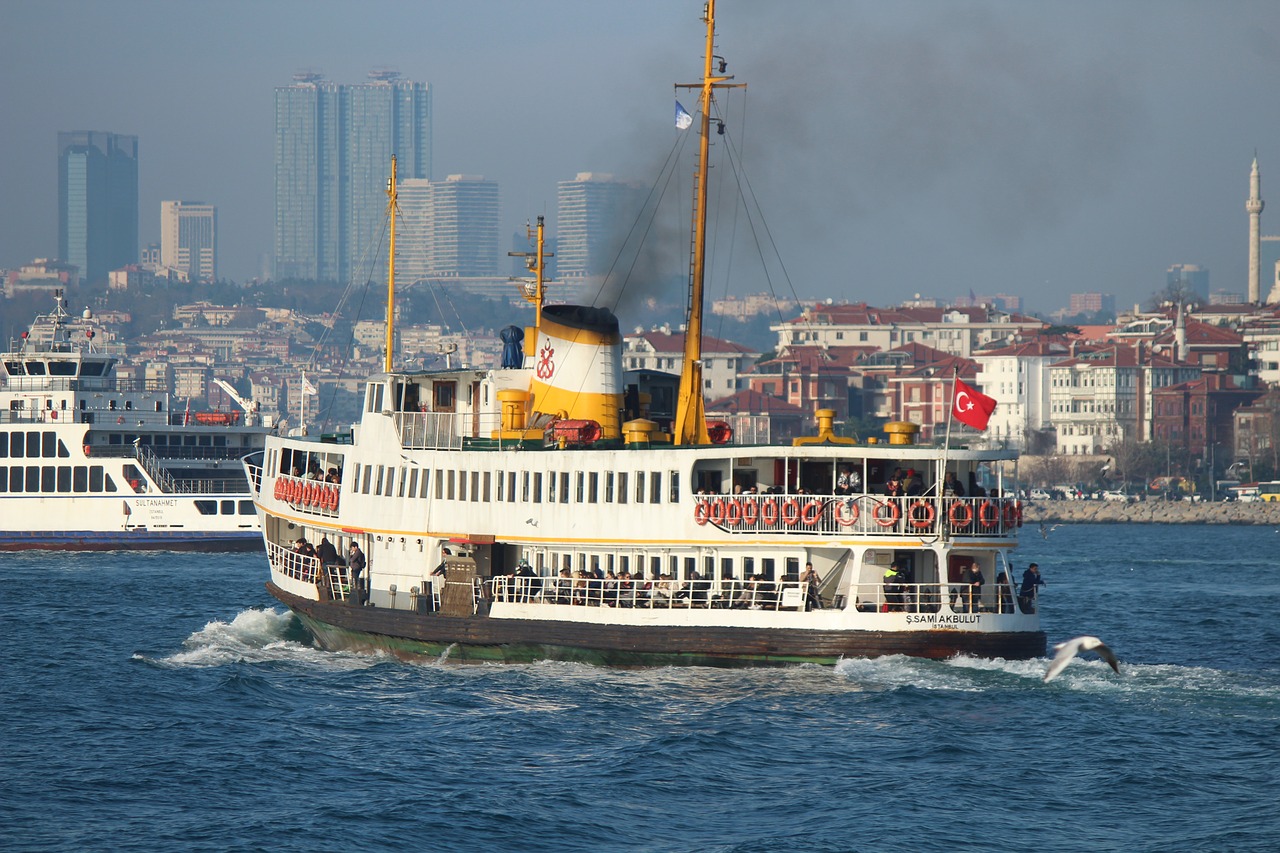 buildings  istanbul  ship free photo