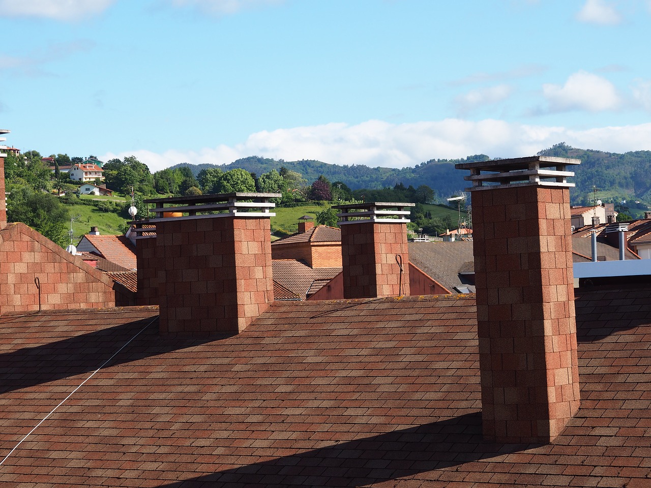 buildings chimneys construction free photo