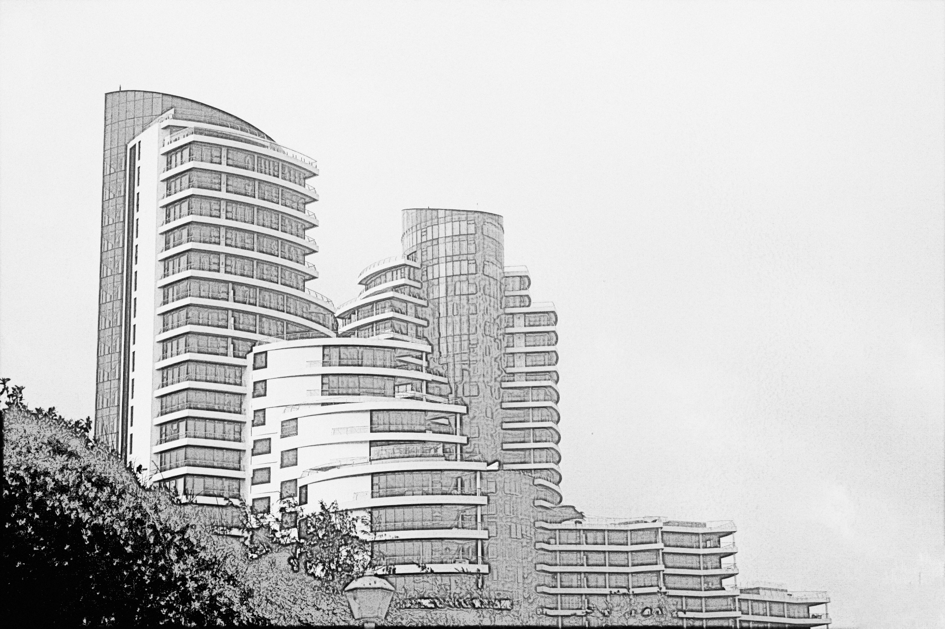 hotels buildings shoreline free photo