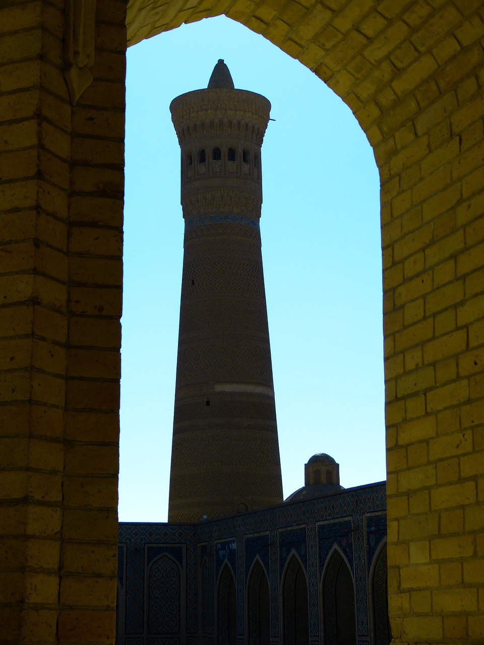 bukhara mosque minaret free photo