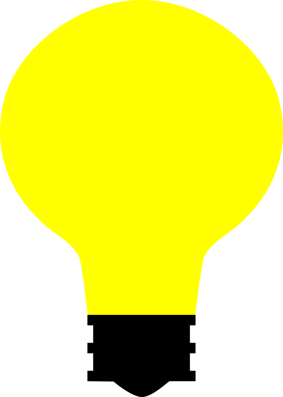 bulb light yellow free photo