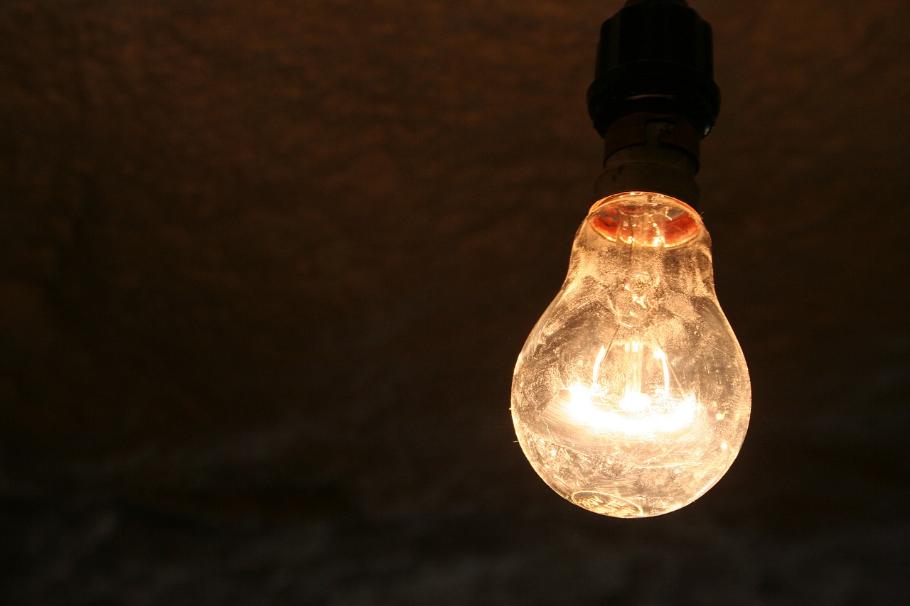 bulb light energy free photo