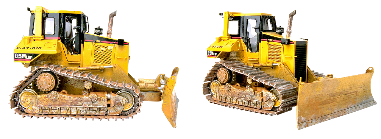 Edit free photo of Bulldozer,tractor,construction,road works,the ...