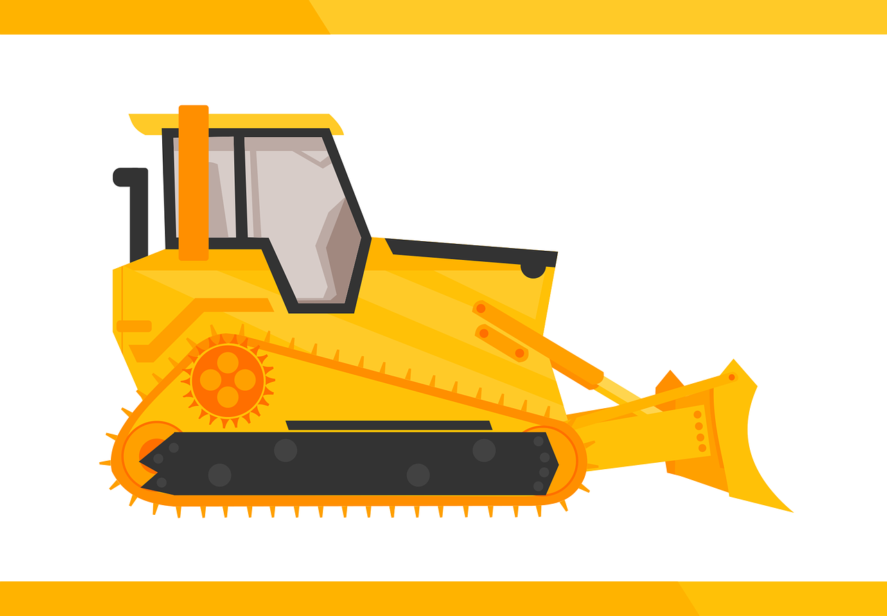 bulldozer utility vehicle ind free photo