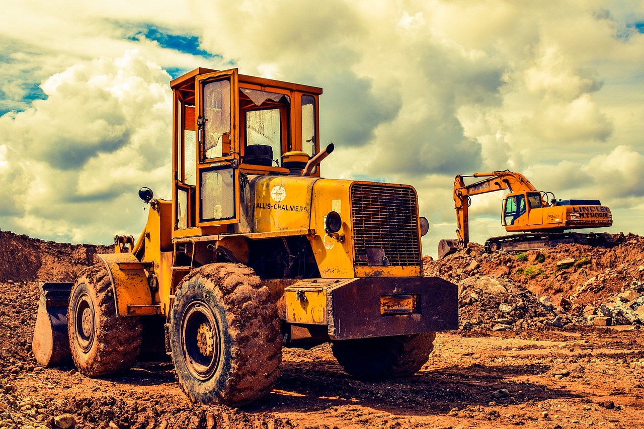 bulldozer excavator heavy machine free photo