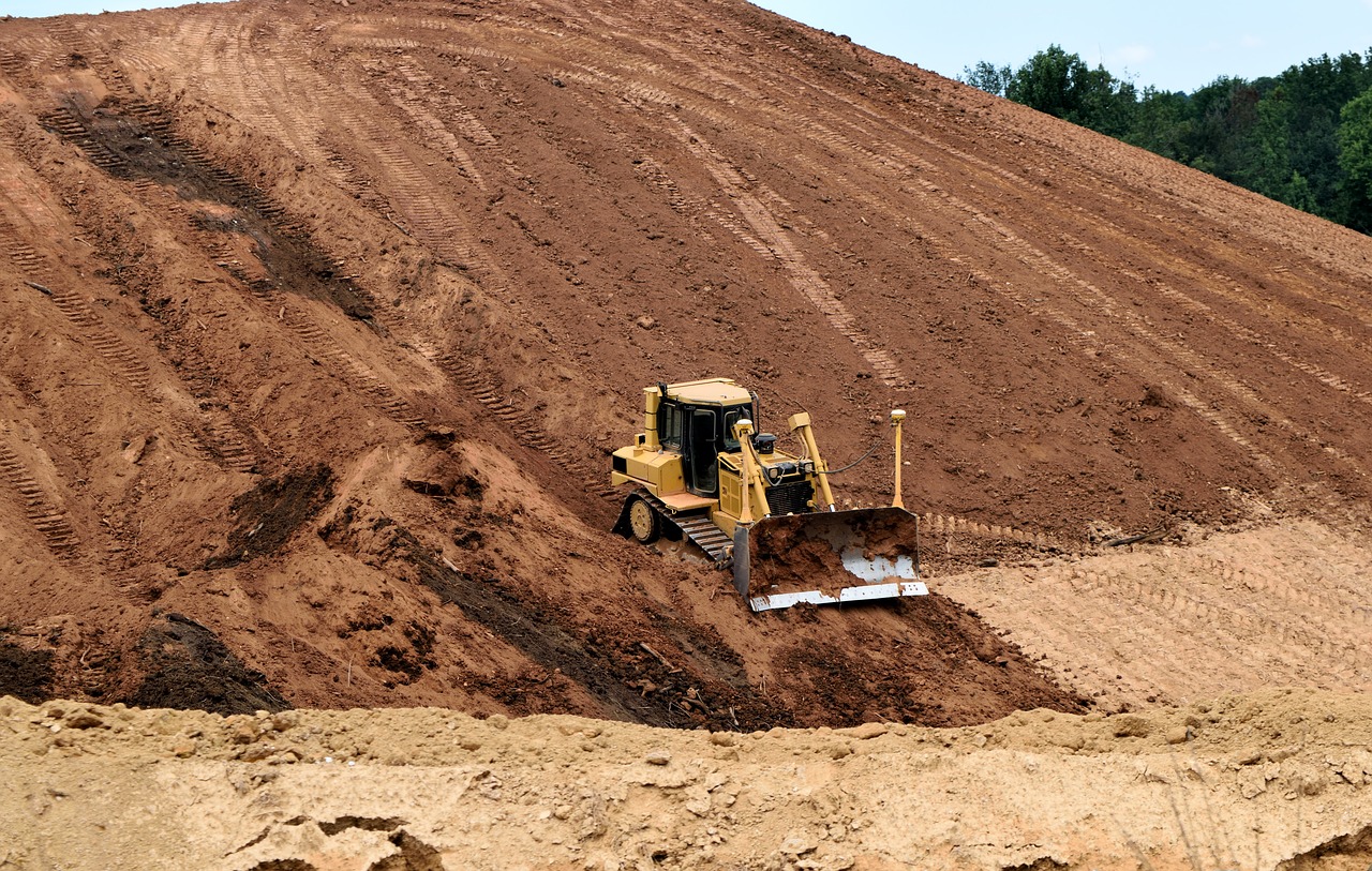 bulldozer heavy equipment construction site free photo