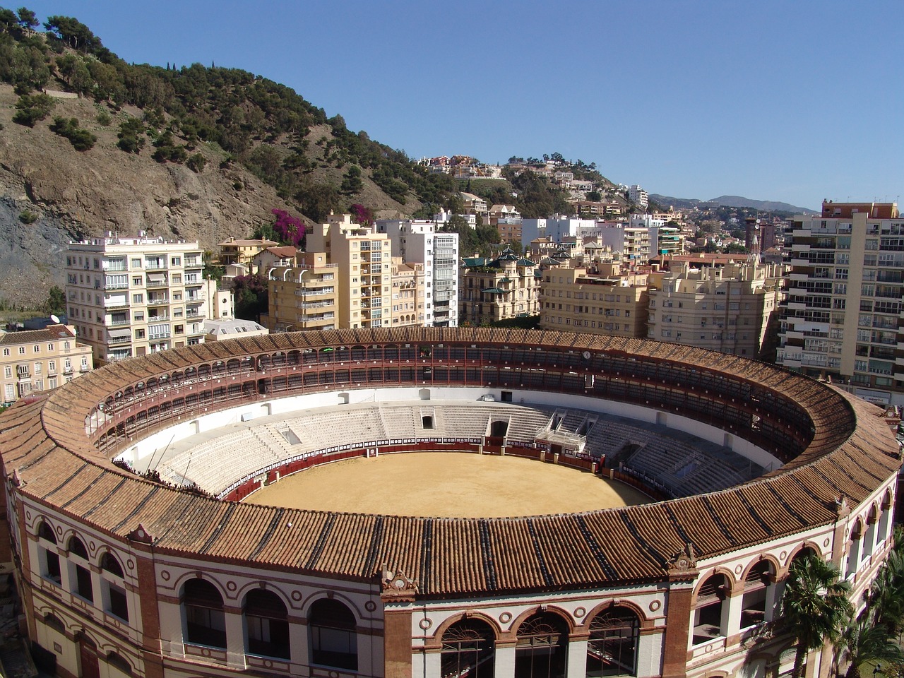 bullring  malaga  malagueta free photo