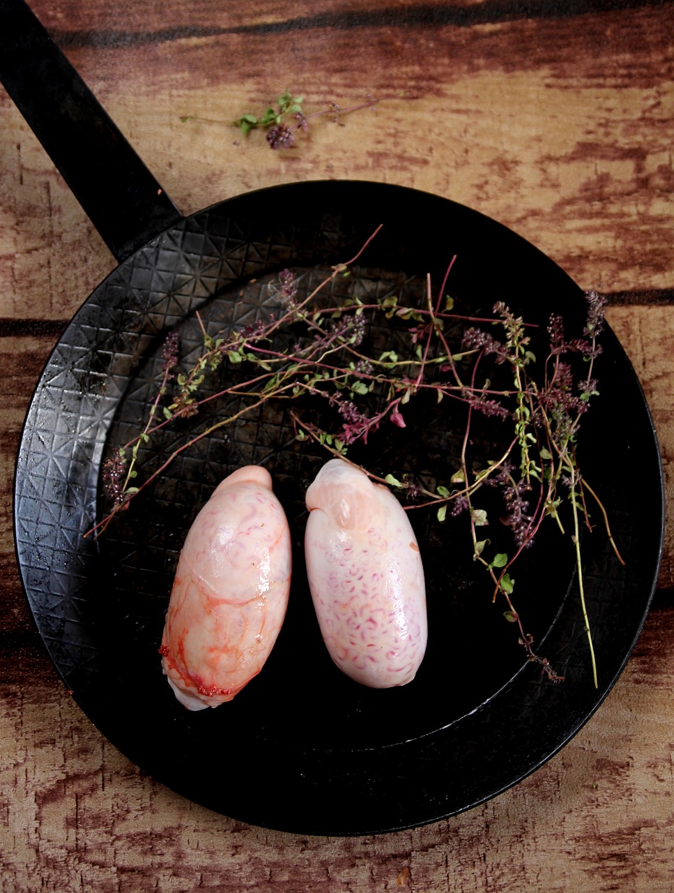 bull's testicles offal kitchen free photo