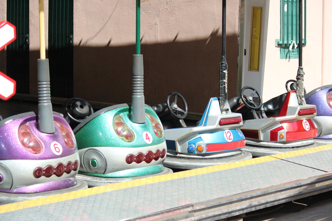 bumper cars rides children free photo