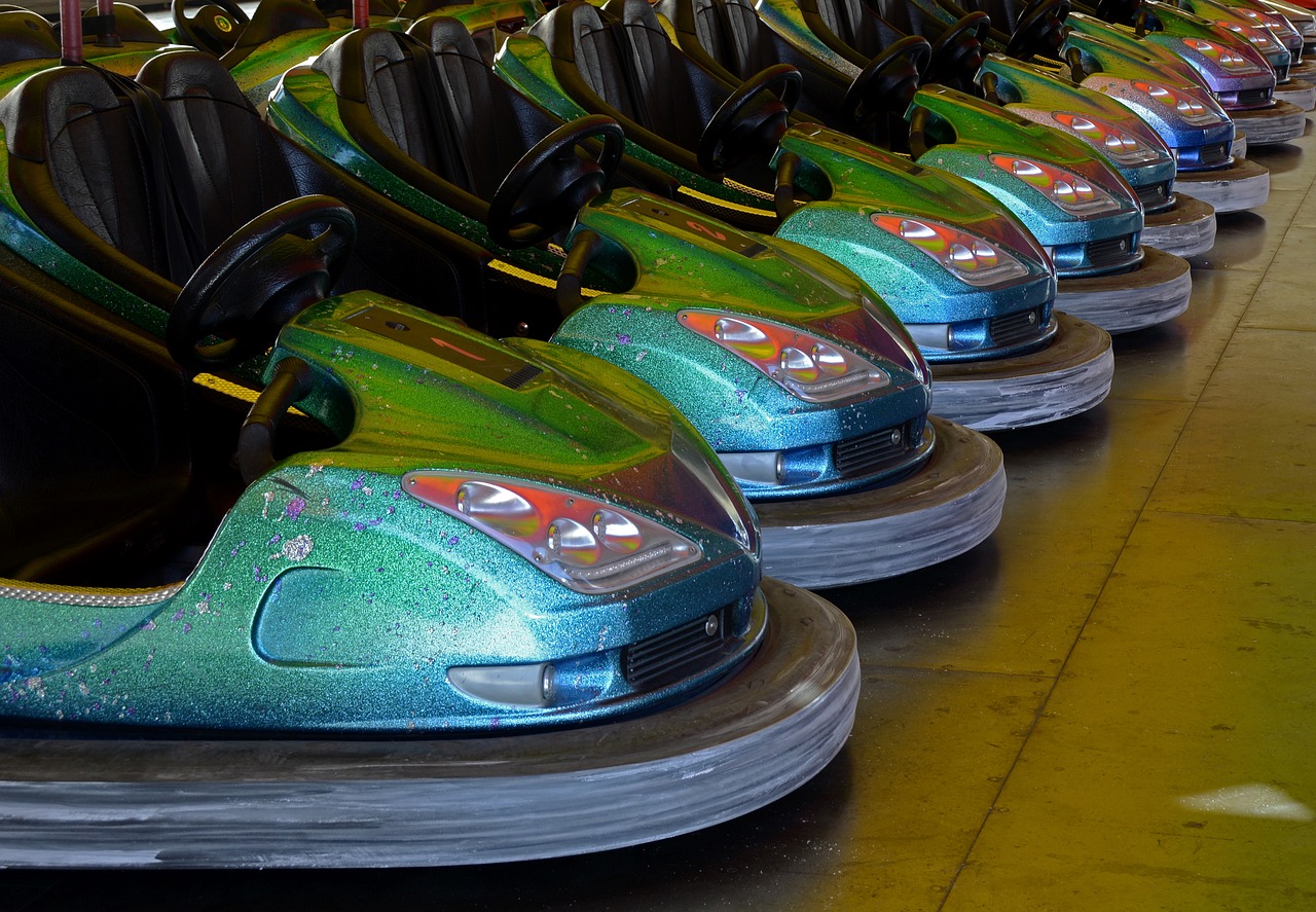 bumper cars electric cars small electric cars free photo