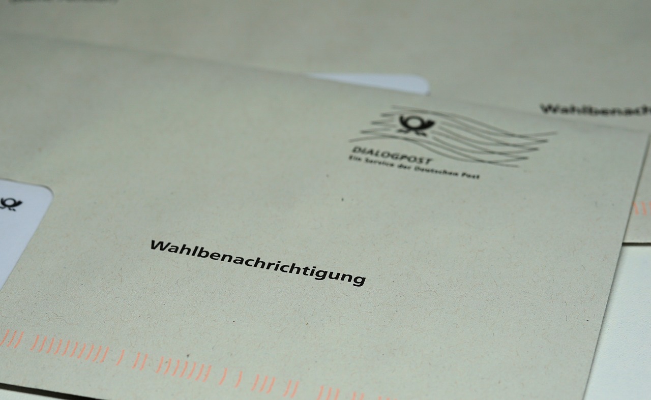 bundestagswahl election notification letter choice free photo