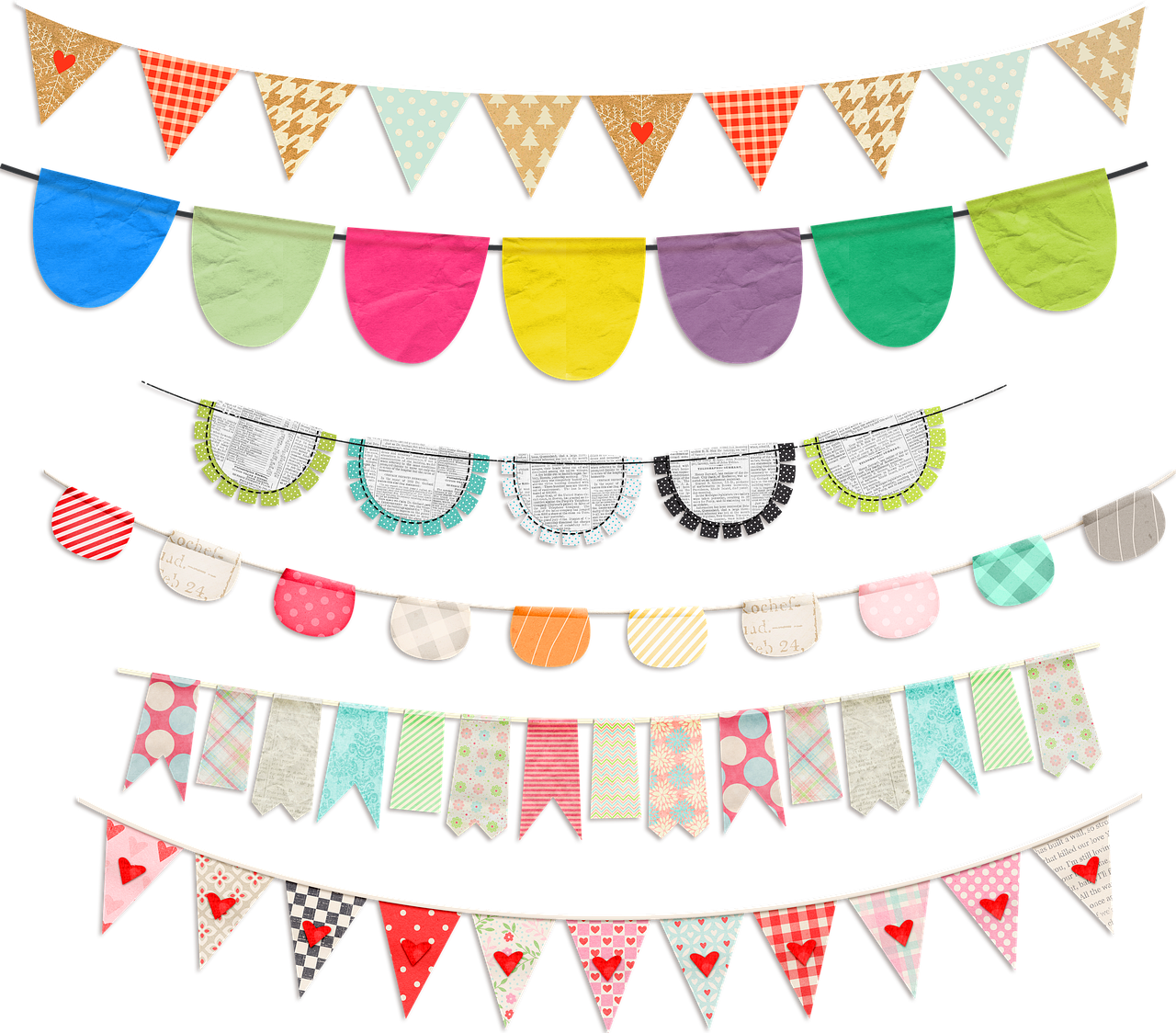 bunting clip art  flag  banner free photo
