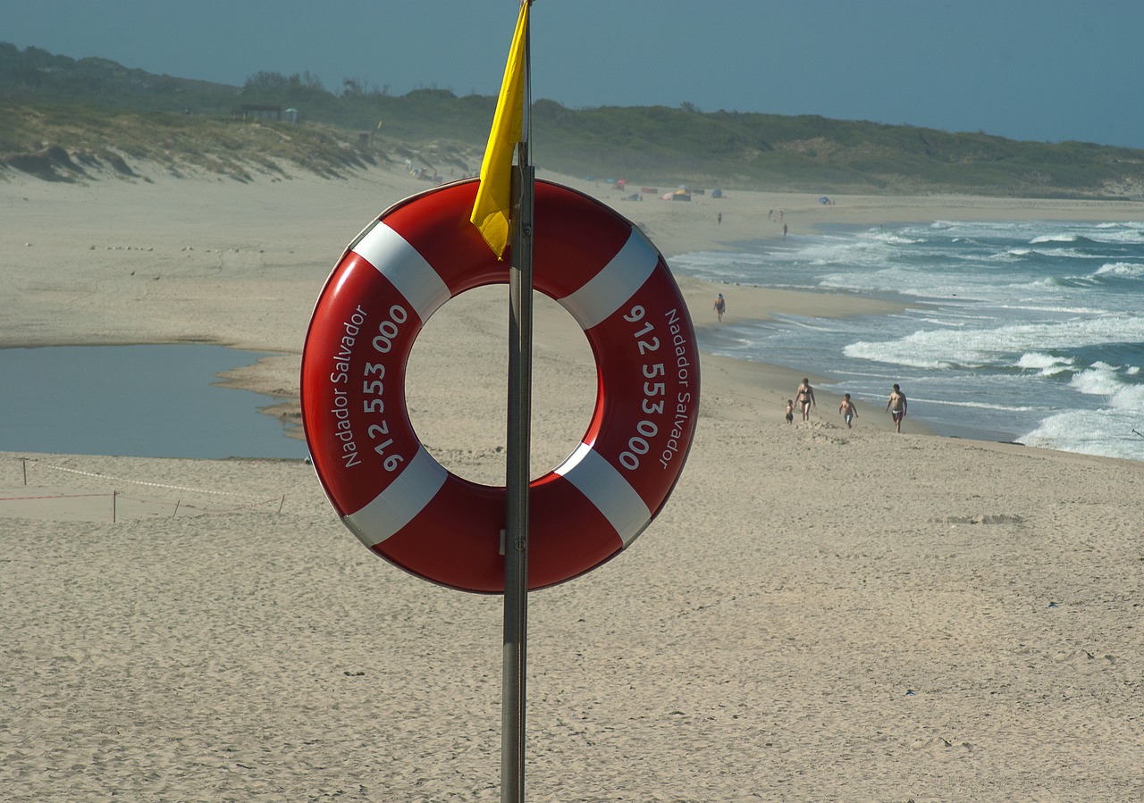 buoy rescue beach free photo