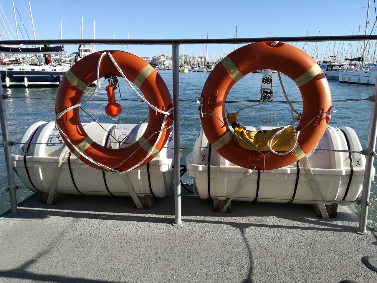 buoy rail boat free photo