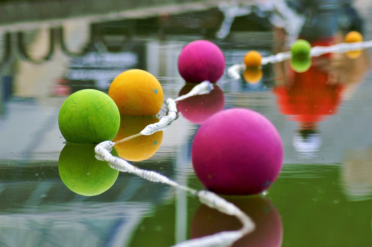 buoys float pond free photo