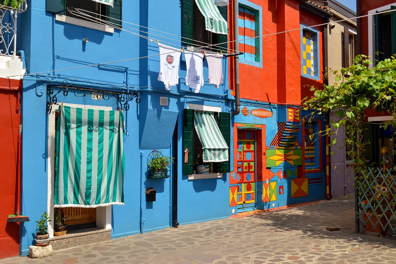 burano colours colorful free photo