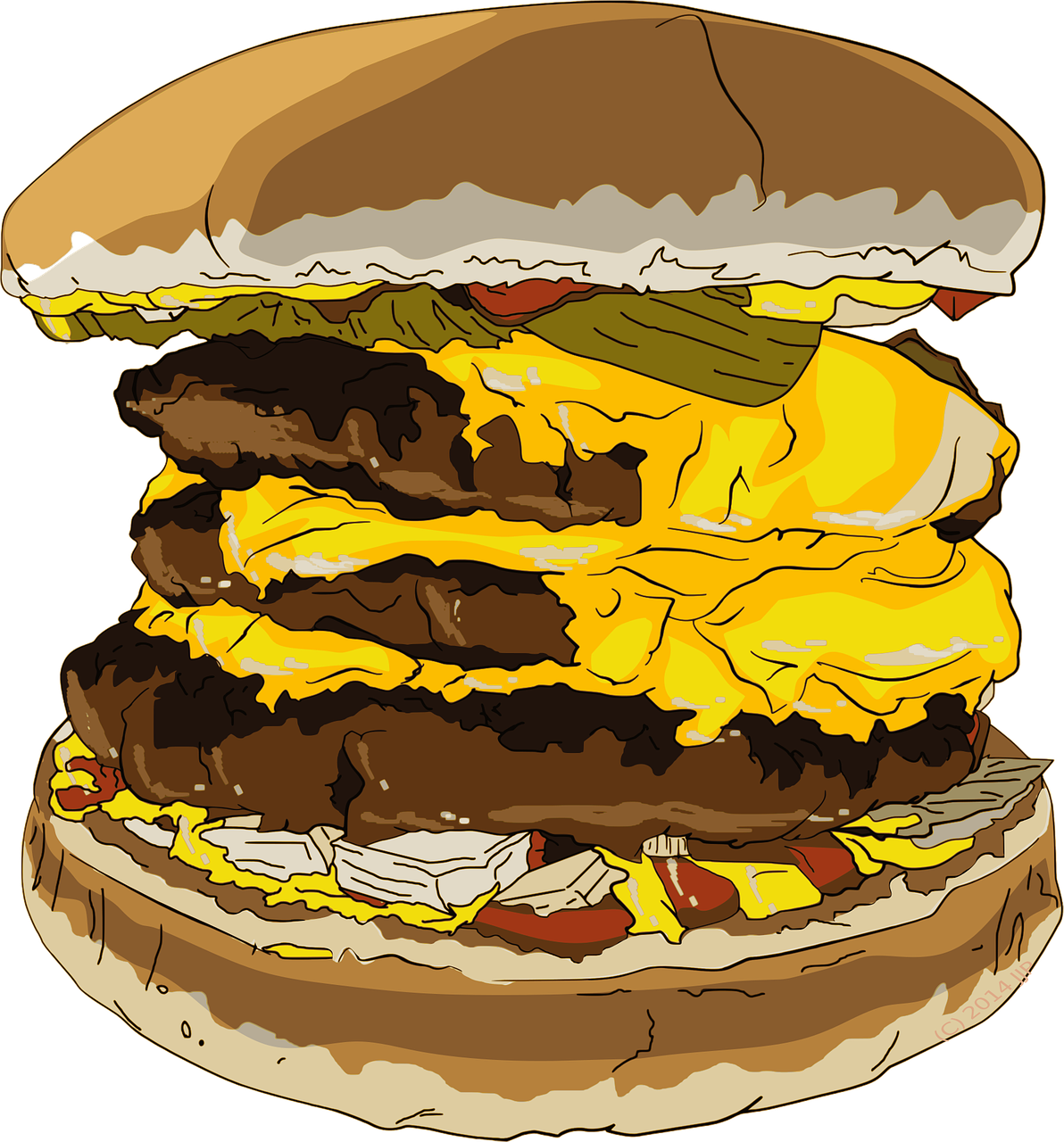 burger cheeseburger fast food free photo